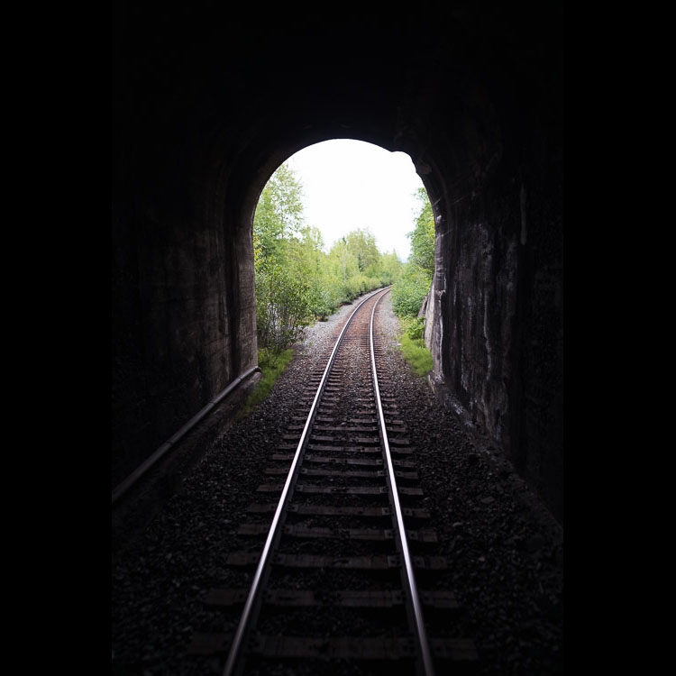 Train tunnel in the Skeena region