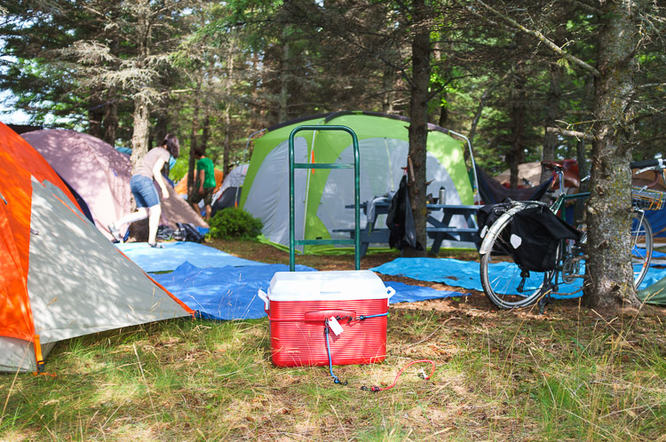 Festival campground at the Winnipeg Folk Festival - camp site