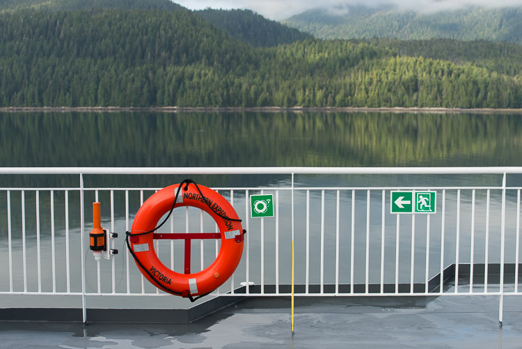 Northern Expedition Victoria - Life preserver on BC Ferries