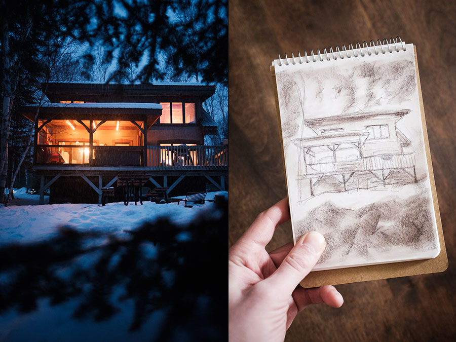 …and evenings spent sheltered from the weather.