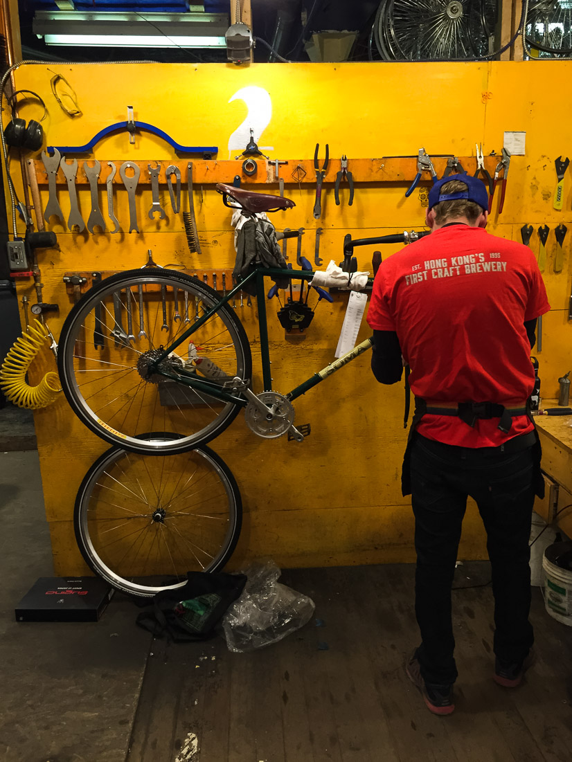 Step 1: Build a sturdy, dependable bike that is road worthy. I started this process back in February and, with the help of the good folks at Natural Cycle, built up a custom touring bike around a Soma Saga frame.