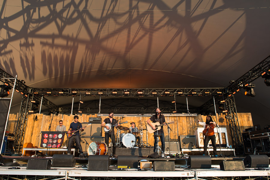 The Avett Brothers warm up the crowd on opening night.