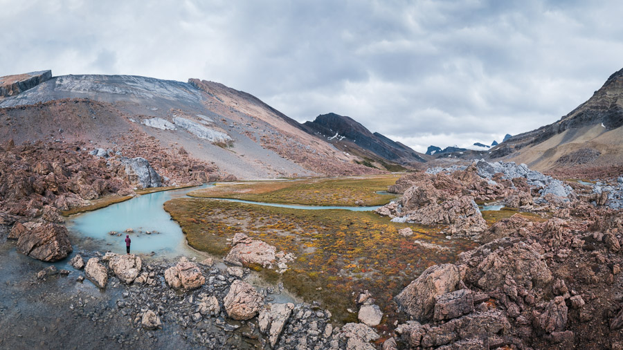 The montane of the alpine; as colourful as the weather.Context: Most Septembers, I head to the Canadian Rocky Mountains on personal retreat - collecting my thoughts as well as many moments such as this. –link forthcoming–